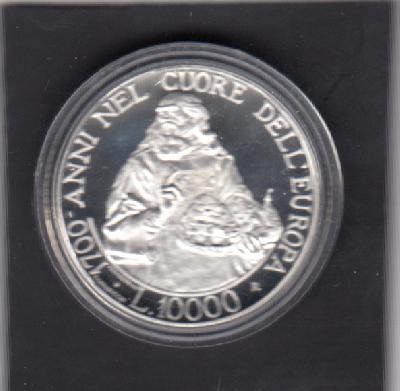 Beschrijving: 10.000 Lira CENTENNIAL